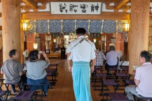 八幡宮の大祓いに参加